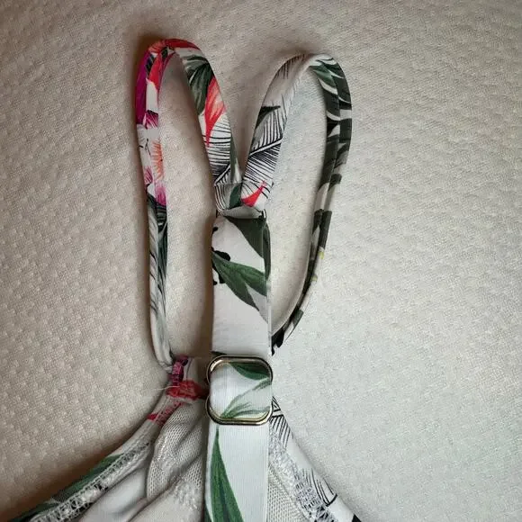 Sunsets tropical print bathing suit bottoms women’s size  M; top 34E/32f/30g - Picture 13 of 13